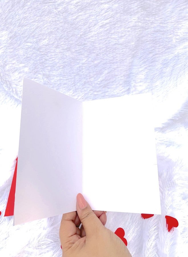 Crafted Forever Love Greeting Card with envelope 4X6 inches for Anniversary/Valentine Day/spouse birthday/partner birthday heavy paper used, inside blank - Image 4